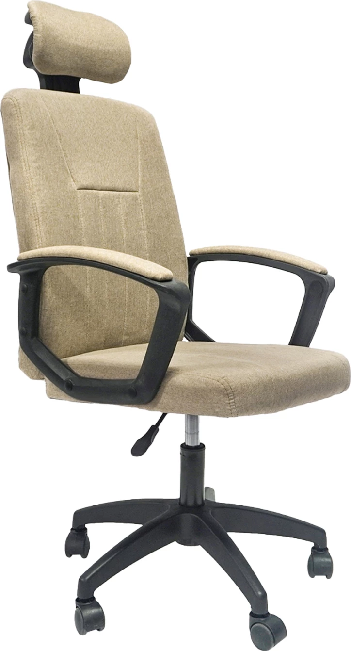 Pisarniški stol NIMBLE FH1199.13 iz tkanine v barvi kaki - črn najlonski okvir in podstavek 51x61x130H cm