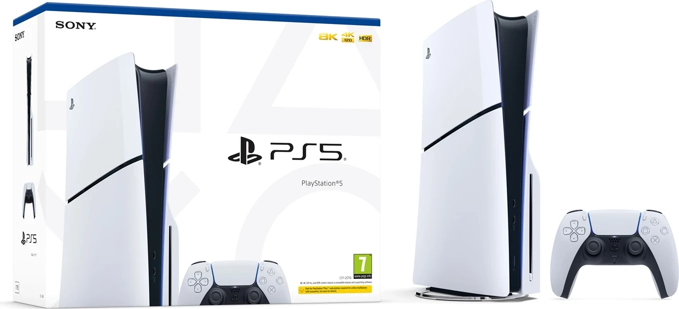 Konzola Sony PlayStation 5 Slim, bela