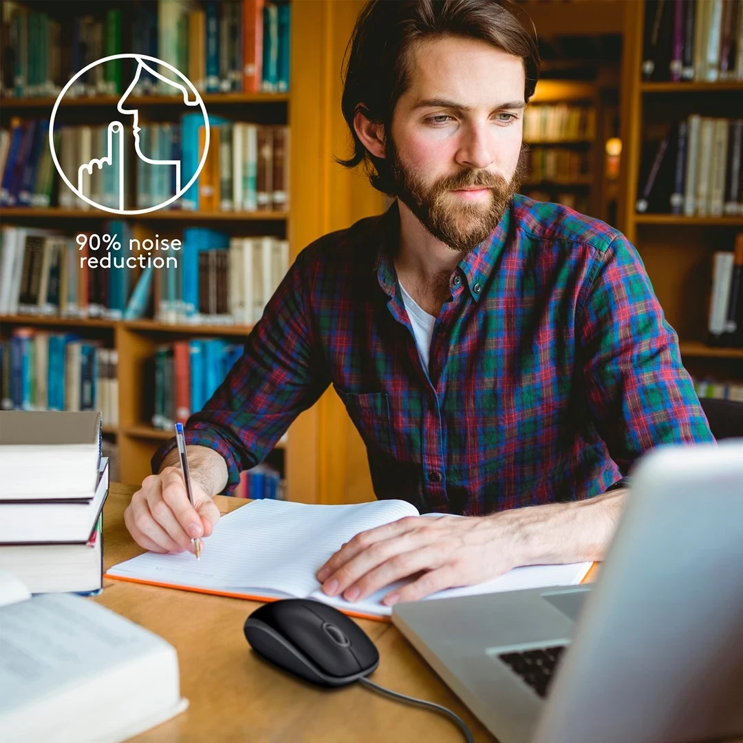 Tiho miško Logitech B110, črna