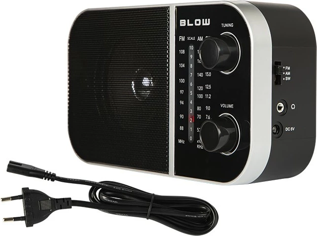 Prenosni radio BLOW RA6, AM/FM, mono, črn