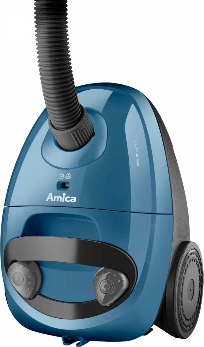 Sesalnik z vrečko, Amica ORA VM1036, 2 L, 900 W, črn/moder