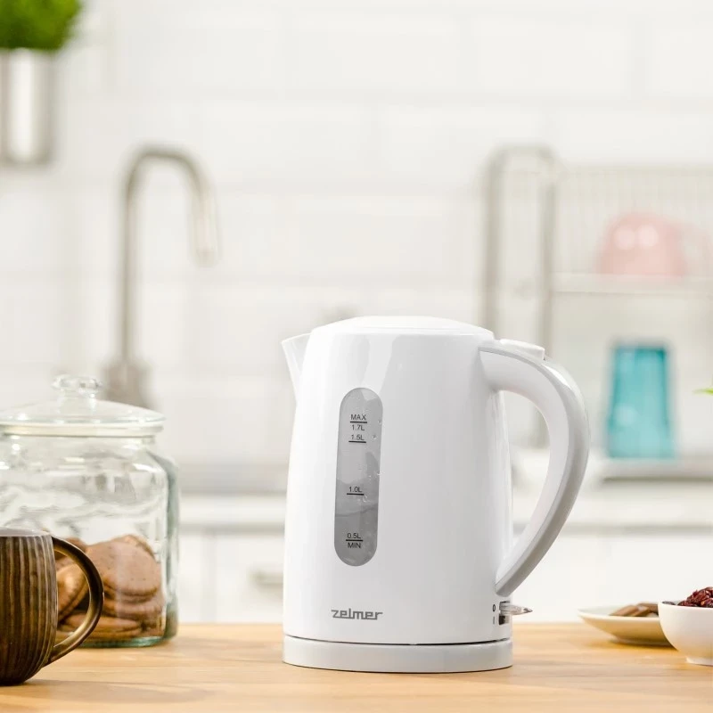 Kettle 1,7 L, plastičen, bel-siv Zelmer ZCK7616S