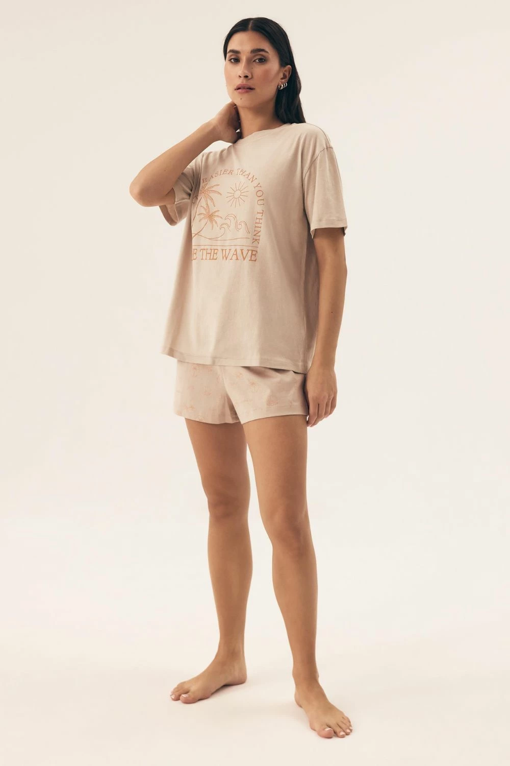 Pižama za ženske Henderson 212009, bež