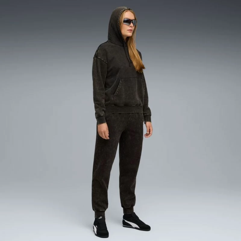 Pulover s kapuco, ženski Puma, črn