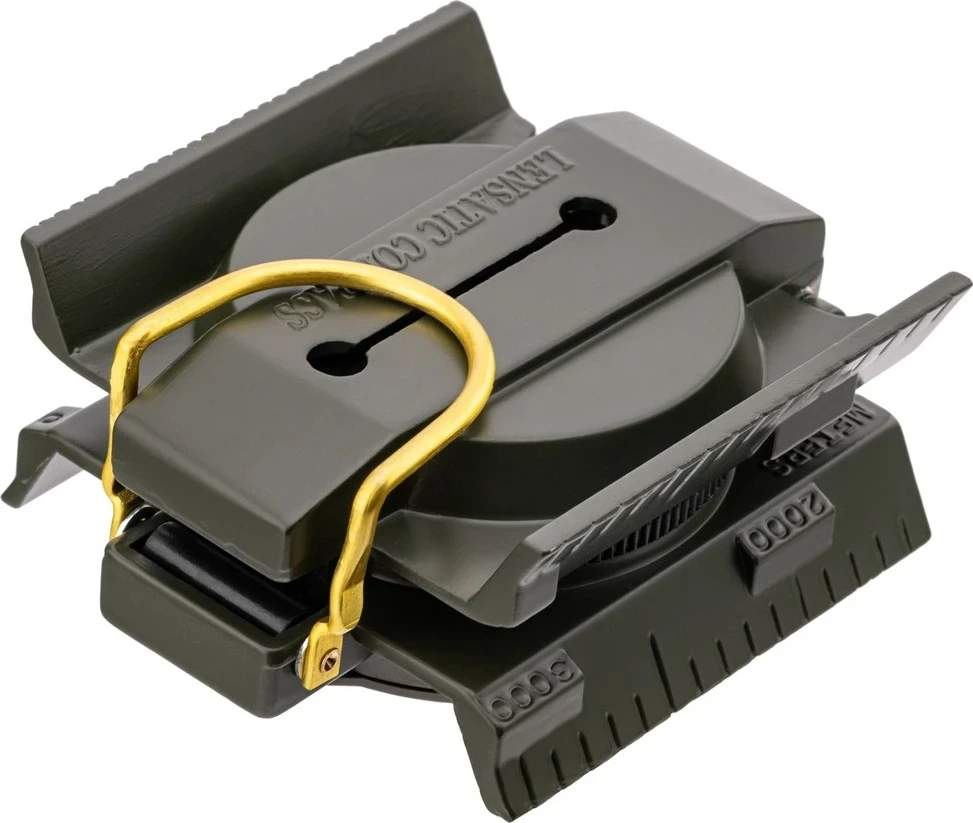 Kompas z osvetlitvijo Mil-Tec US, kovinski, olivno