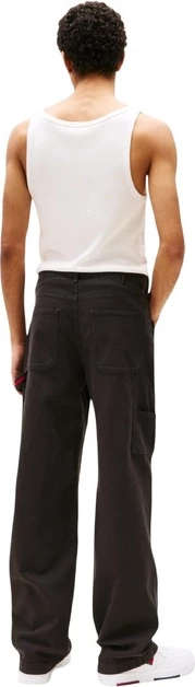 Hlače Tommy Hilfiger Jeans, moške, črne