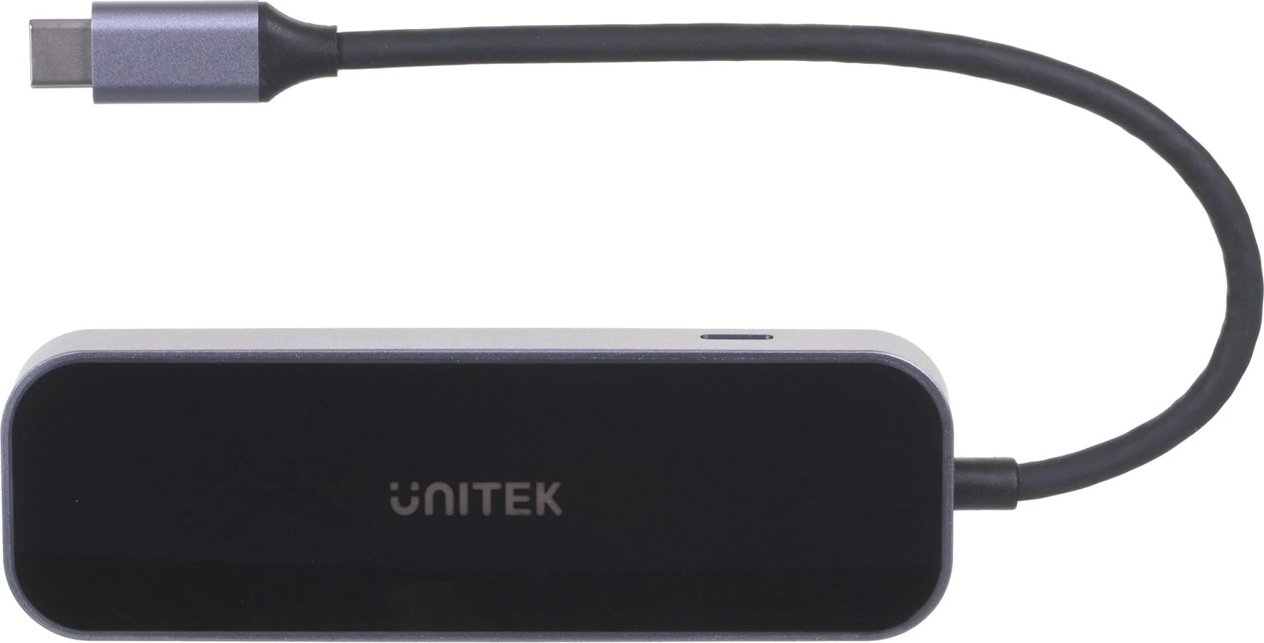 USB-C razdelilec Unitek Hub, RJ-45, 3x USB-A, črn