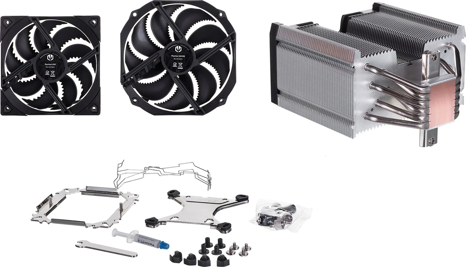 Hladilnik procesorja Fortis 5 Dual Fan, ENDORFY SPC307, 14/12 cm, črn