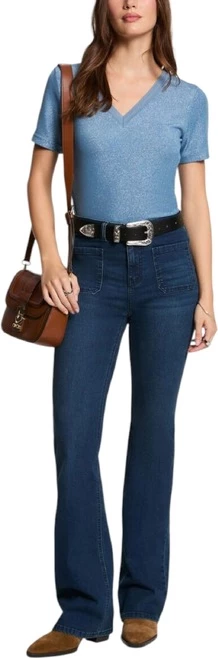 Majica za ženske, svetlomodra, Morgan De Toi