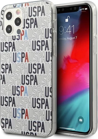 Ovitek Logo Mania za iPhone 12 Pro Max, U.S. Polo Assn. USHCP12LPCUSPA6, bel