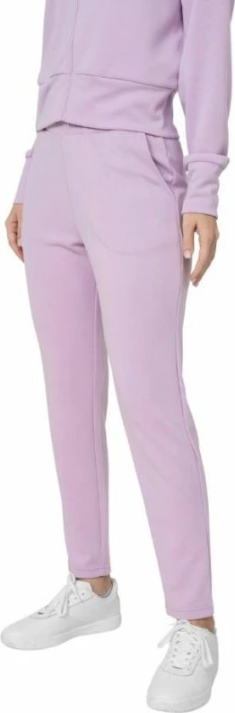 Hlače trenerke za ženske 4F, vijolične