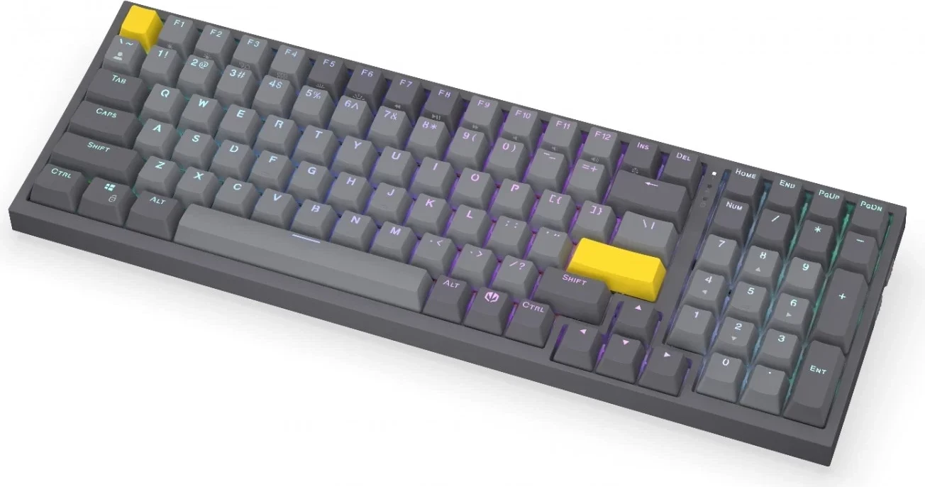 Mehanska tipkovnica Celeris 1800 Endorfy, RGB, brezžična, 96%, siva