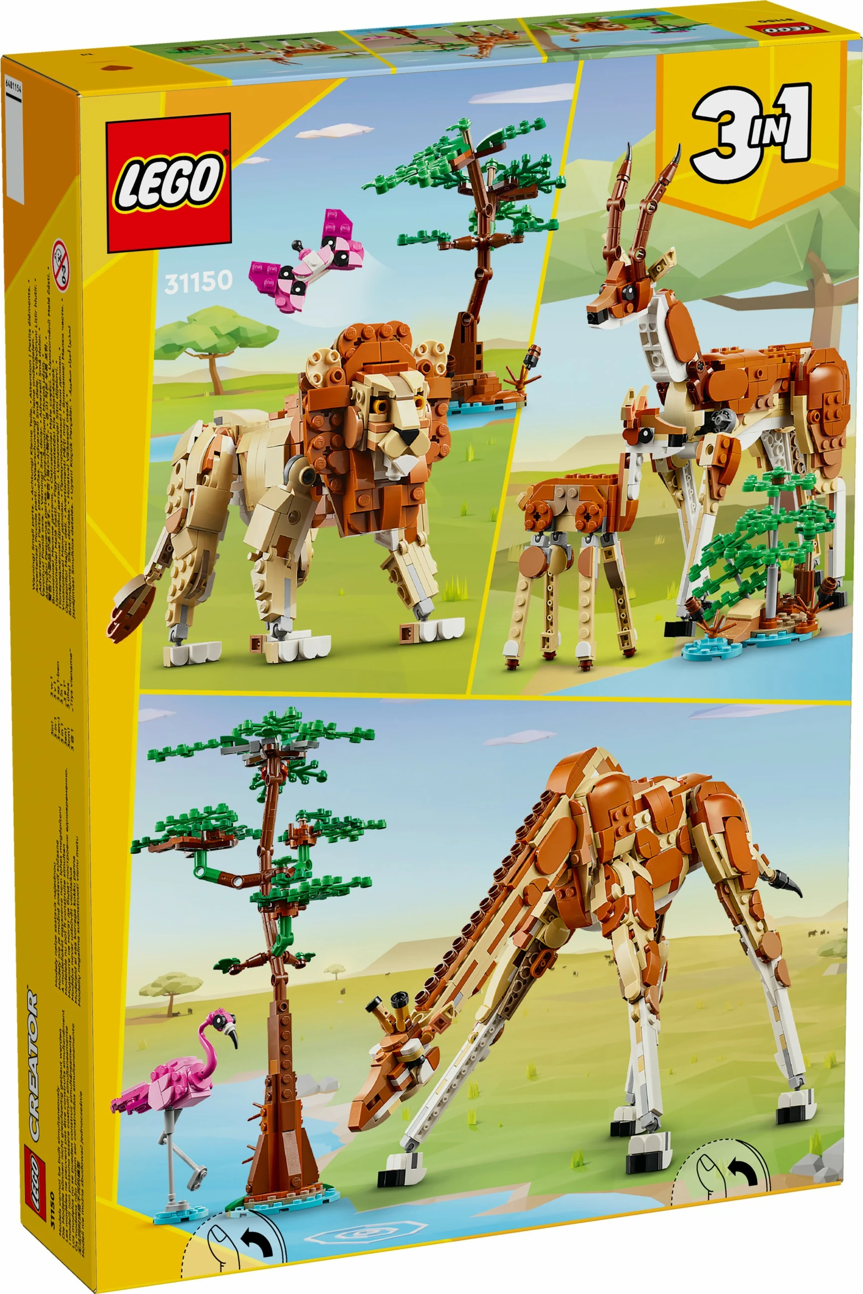 Set za gradnjo LEGO Creator 3in1 31150, 780 kosov, večbarven