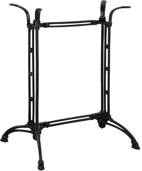 Osnova iz litega železa 2 stolpca FH465 črna barva 78x50