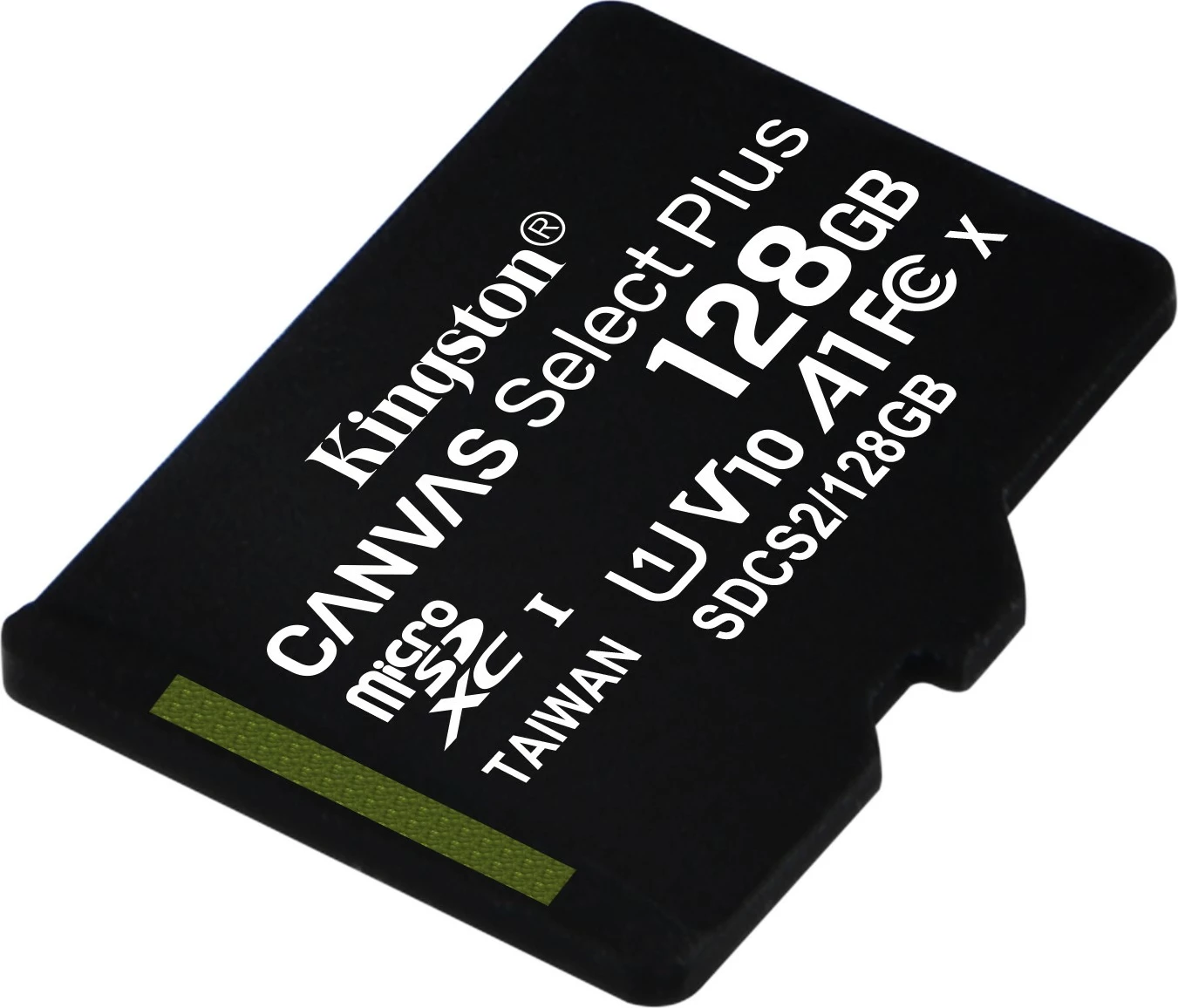 Kartica pomnilnika 128GB microSDXC Canvas Select Plus, Kingston Technology, 100R A1 C10, črna