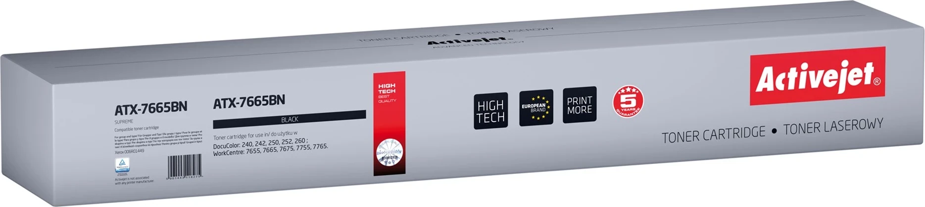 Toner kartuša Activejet ATX-7665BN za Xerox, Supreme, 30.000 strani, črn