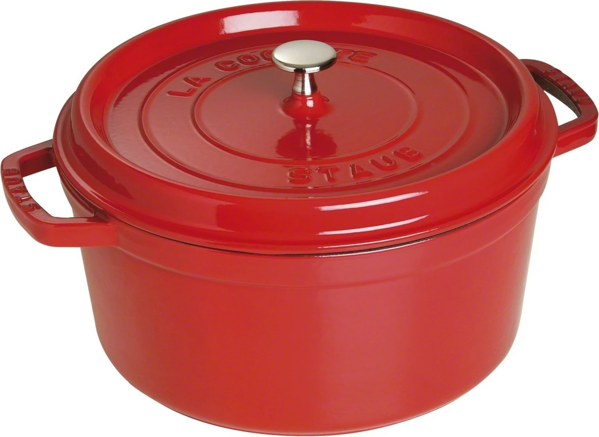 Litoželezni lonec Staub La Cocotte 28 cm, rdeč