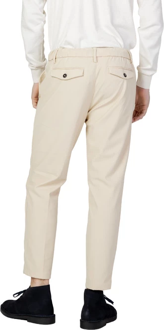 Hlače Borghese za moške, bež