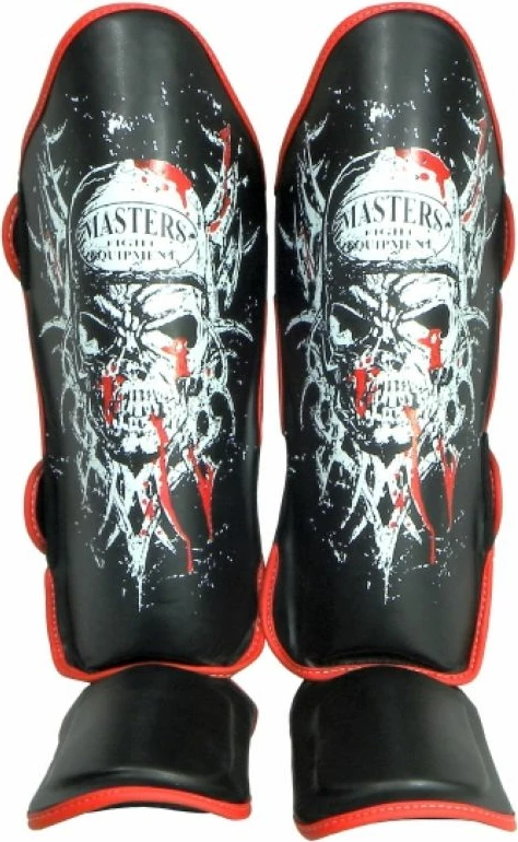 Mrežni ščitniki za golen in stopalo, Masters, črni