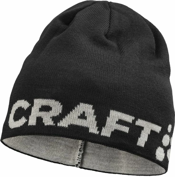 Kapa s šiltom Craft unisex, črna/siva