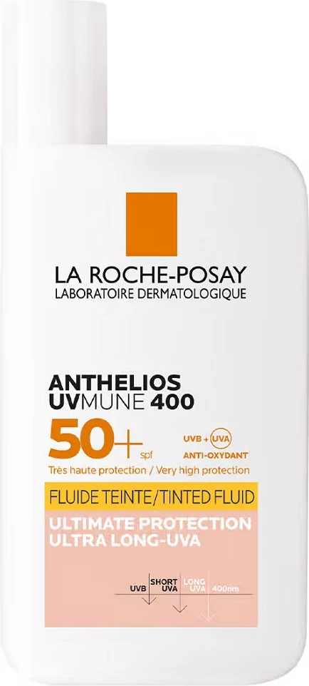 Obarvan sončni fluid La Roche-Posay Anthelios UVmune 400 SPF50+, 50 ml
