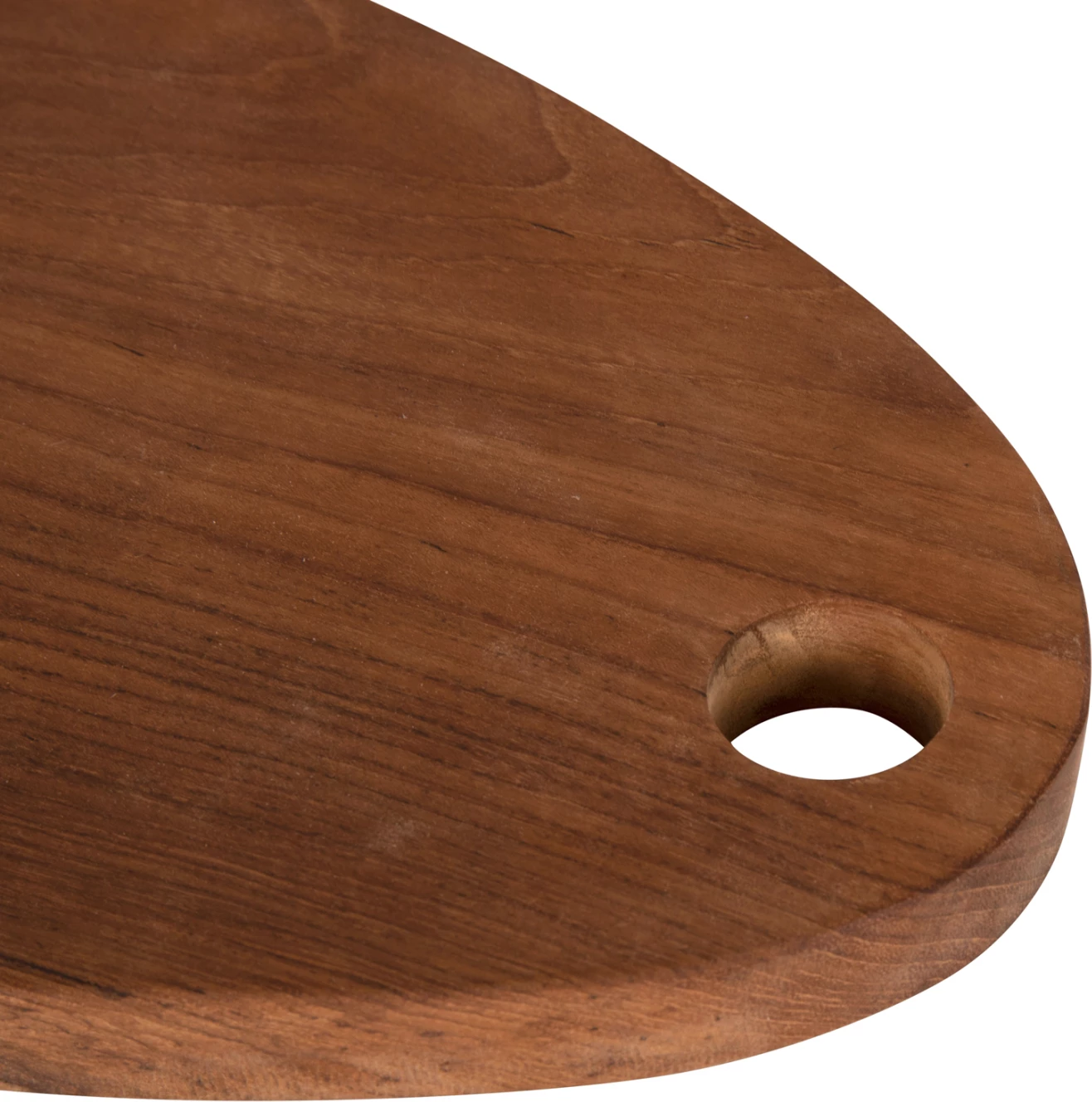 Deska za rezanje za kuhinjo FH4288 iz tikovine v naravni barvi - z luknjo za obešanje 20,5x30,5x2Hcm