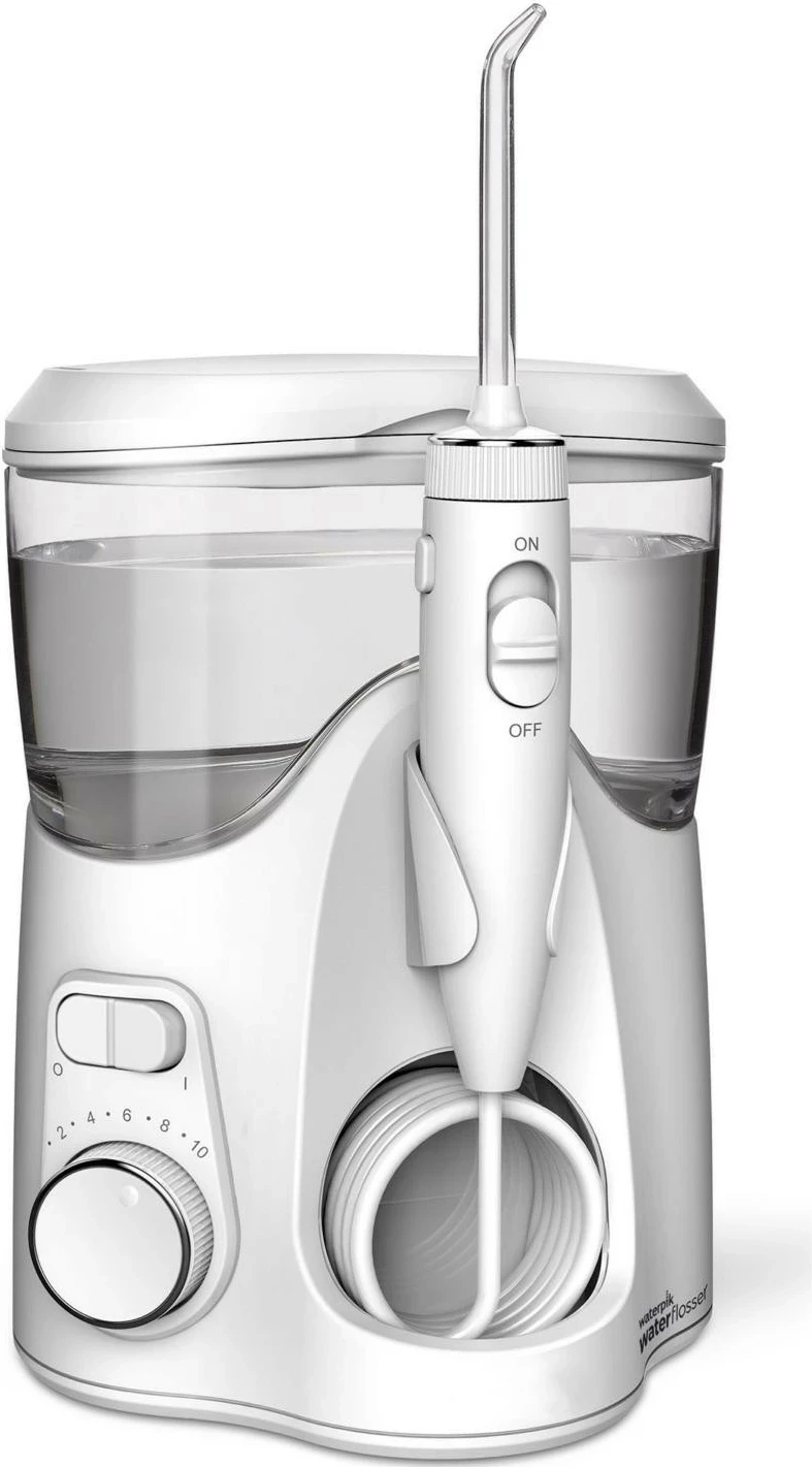 Irigator za zobe Waterpik WF-150, 651 ml, 6 nastavkov, bel