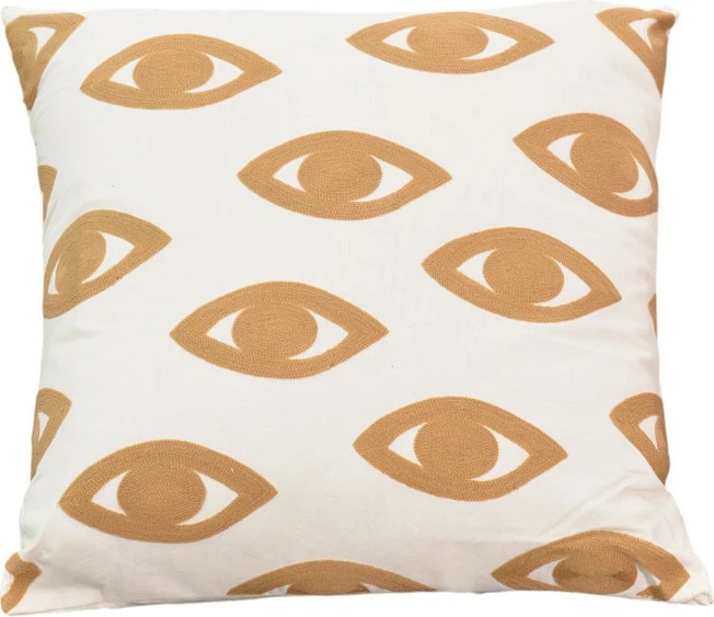 Okrasna blazina naravno-bela, Eyes Inart, 60x60x2.5 cm