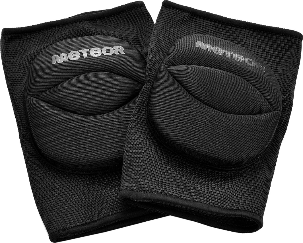 Podporne ščitnike za kolena za odbojko Meteor, unisex, črne