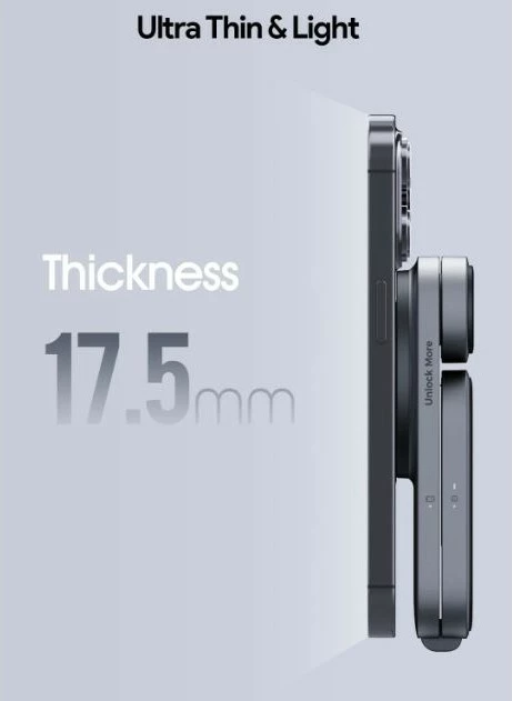 3-v-1 zložljiv polnilni stojalo AUKEY MagFusion Z, MagSafe, črn