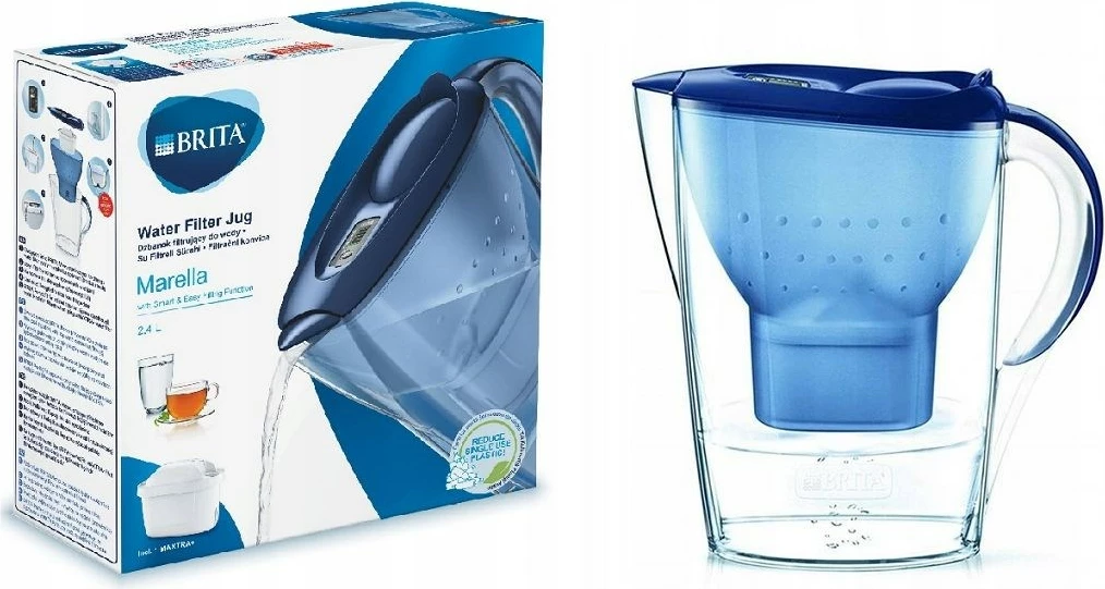 Filtrska vrč za vodo BRITA Marella, Maxtra Pro PP, 2,4 l, grafit