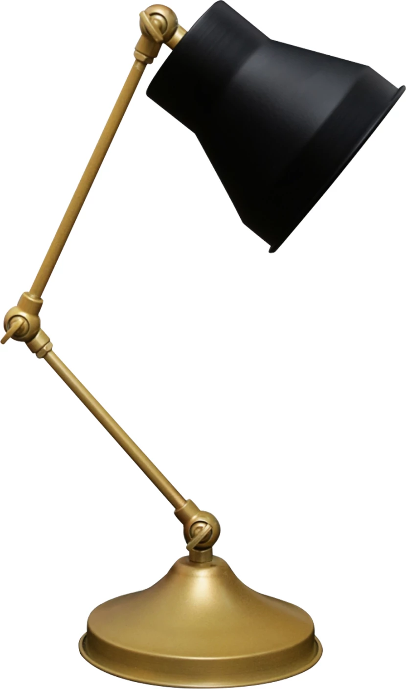 Namizna svetilka iz kovine v zlato-črni barvi FH7590.01