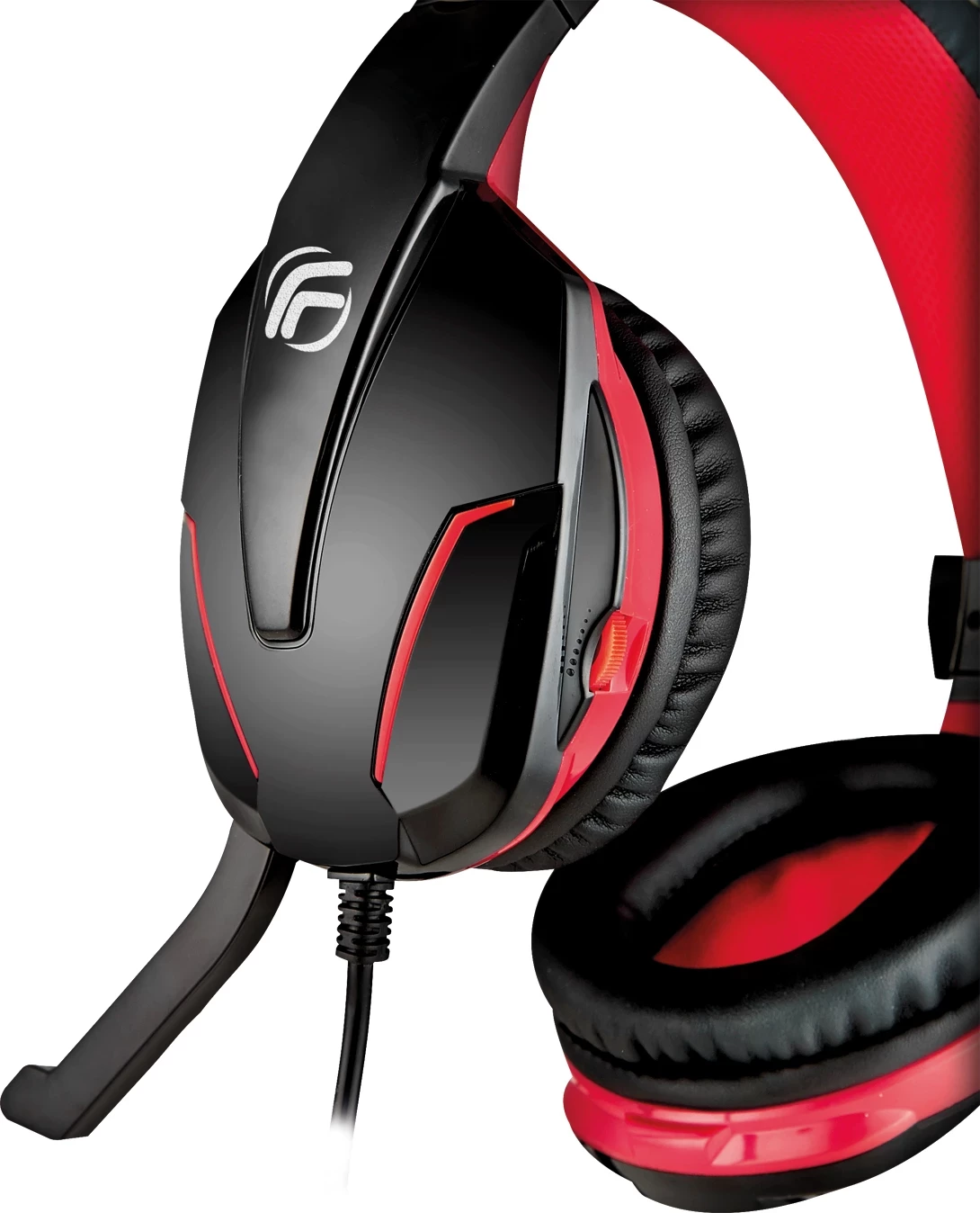 Gaming slušalke Fenner Soundgame F1 za PC/konzole, črno-rdeče