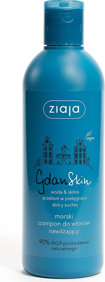 Vlažilni šampon za suhe lase GdanSkin Moisturizing Sea Hair, Ziaja, 300 ml