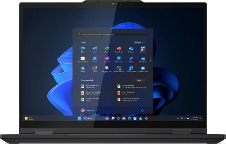 Ultrabook 2-v-1 Lenovo ThinkPad T14s Gen 1, 14", Intel Core Ultra 7 255U, 32 GB RAM pomnilnika, 1 TB SSD, Windows 11 Pro, črn