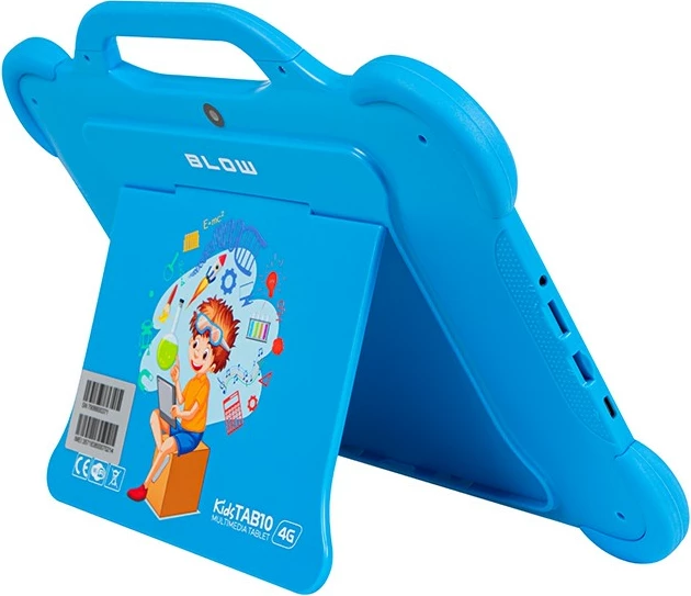 Tablični računalnik za otroke BLOW KidsTAB10 4G, 10,1", 4 GB RAM, 64 GB, Android 12, modra z ovitkom