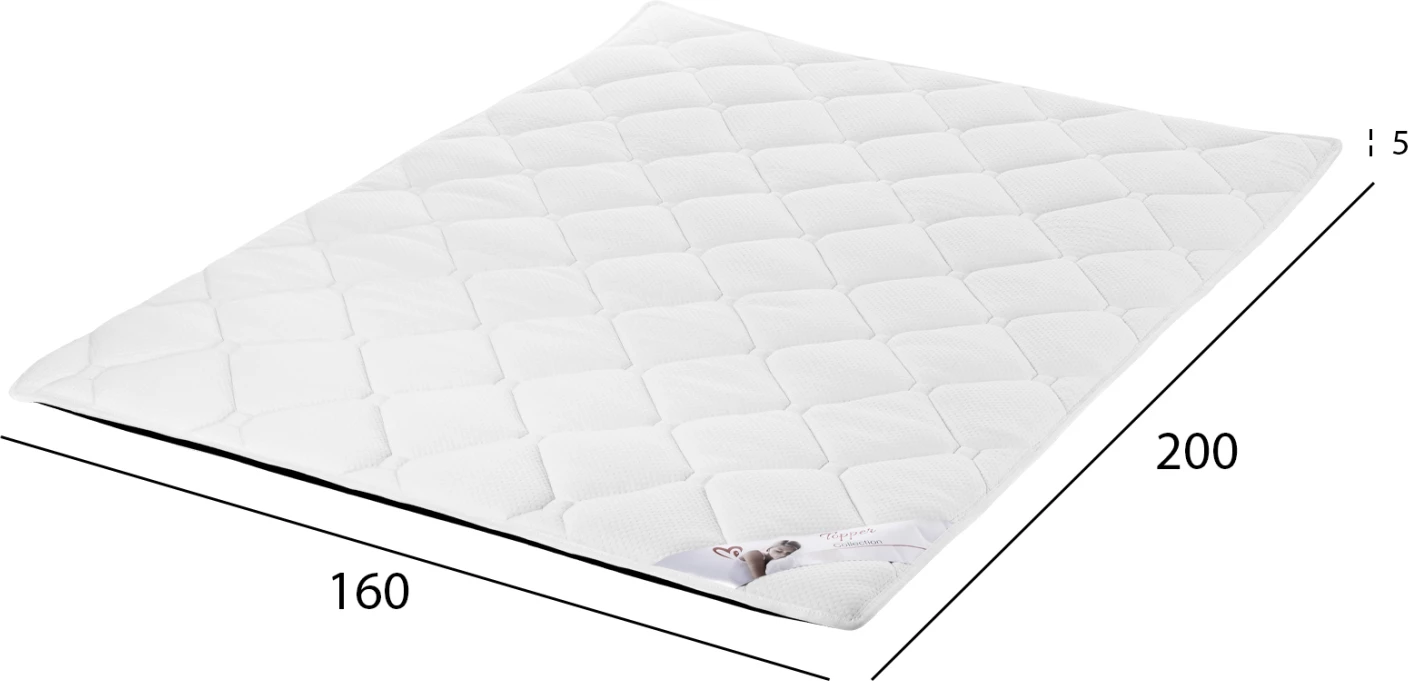 Topper s peno 160x200x5H cm