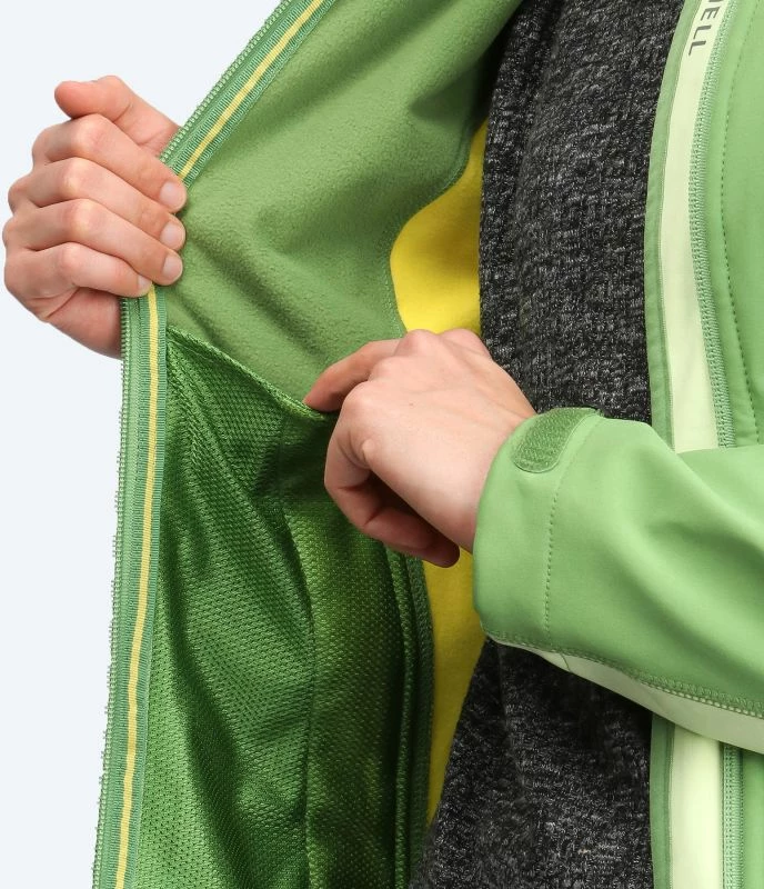 Mehka jakna za ženske Salewa, zelena