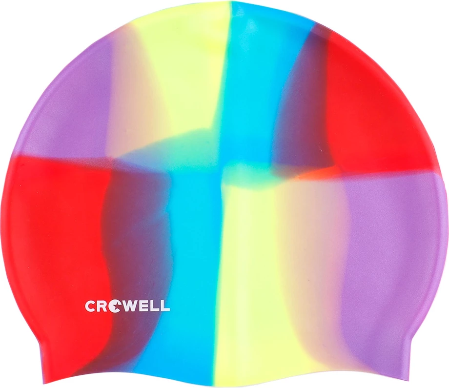 Plavalna kapa iz silikona, unisex Crowell, multi flame