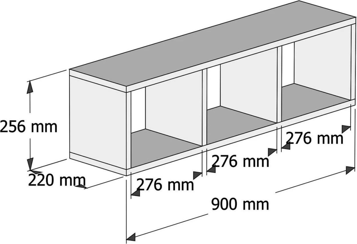 Pisarniška kompozicija FH11776.13 3 kosi melamin v sivi in beli barvi