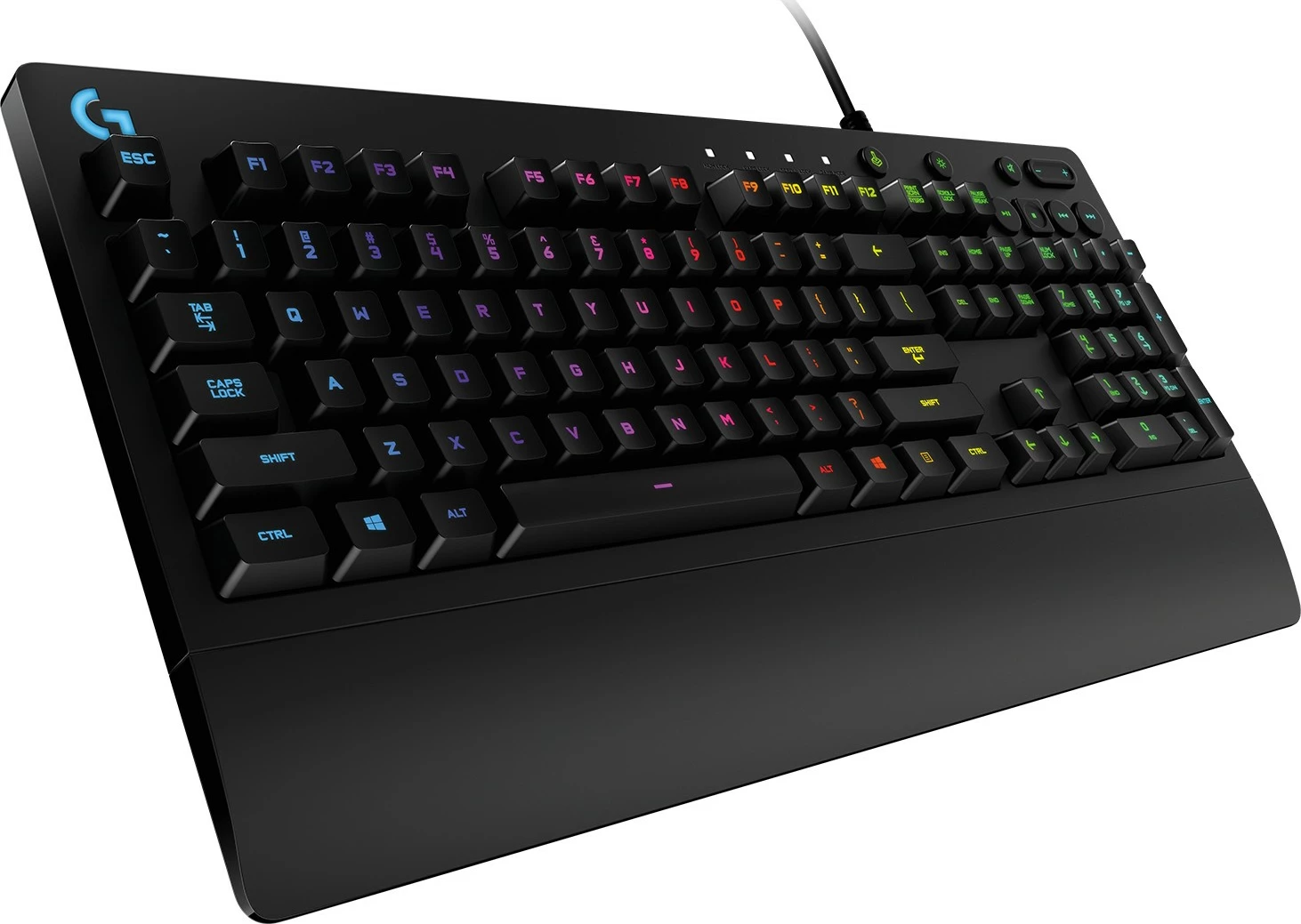 Gaming tipkovnica, Logitech G213 Prodigy, polna velikost, žična, USB, mehanska, RGB LED, črna