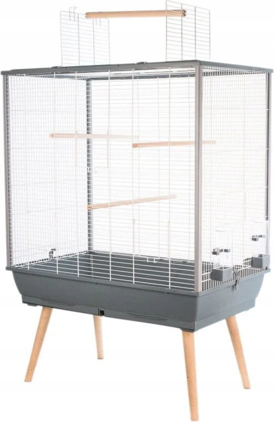 Kavez za ptice Neo Jili H80, Zolux, siv