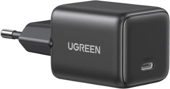 Polnilec GaN UGREEN X512, 20W, 1x USB-C, siv