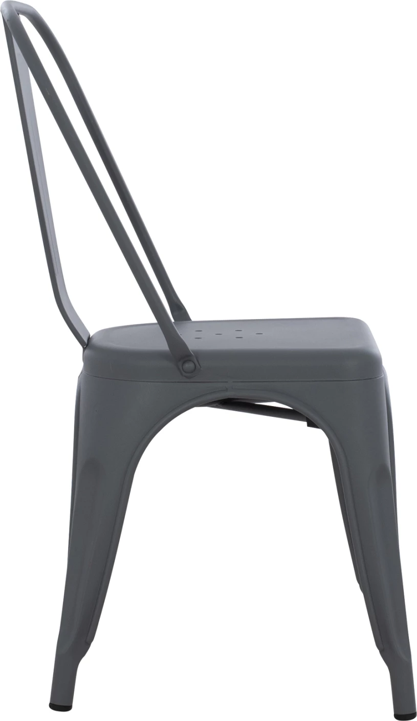 Kovinski stol MELITA FH8641.10 v sivi barvi 43x50x82Hcm