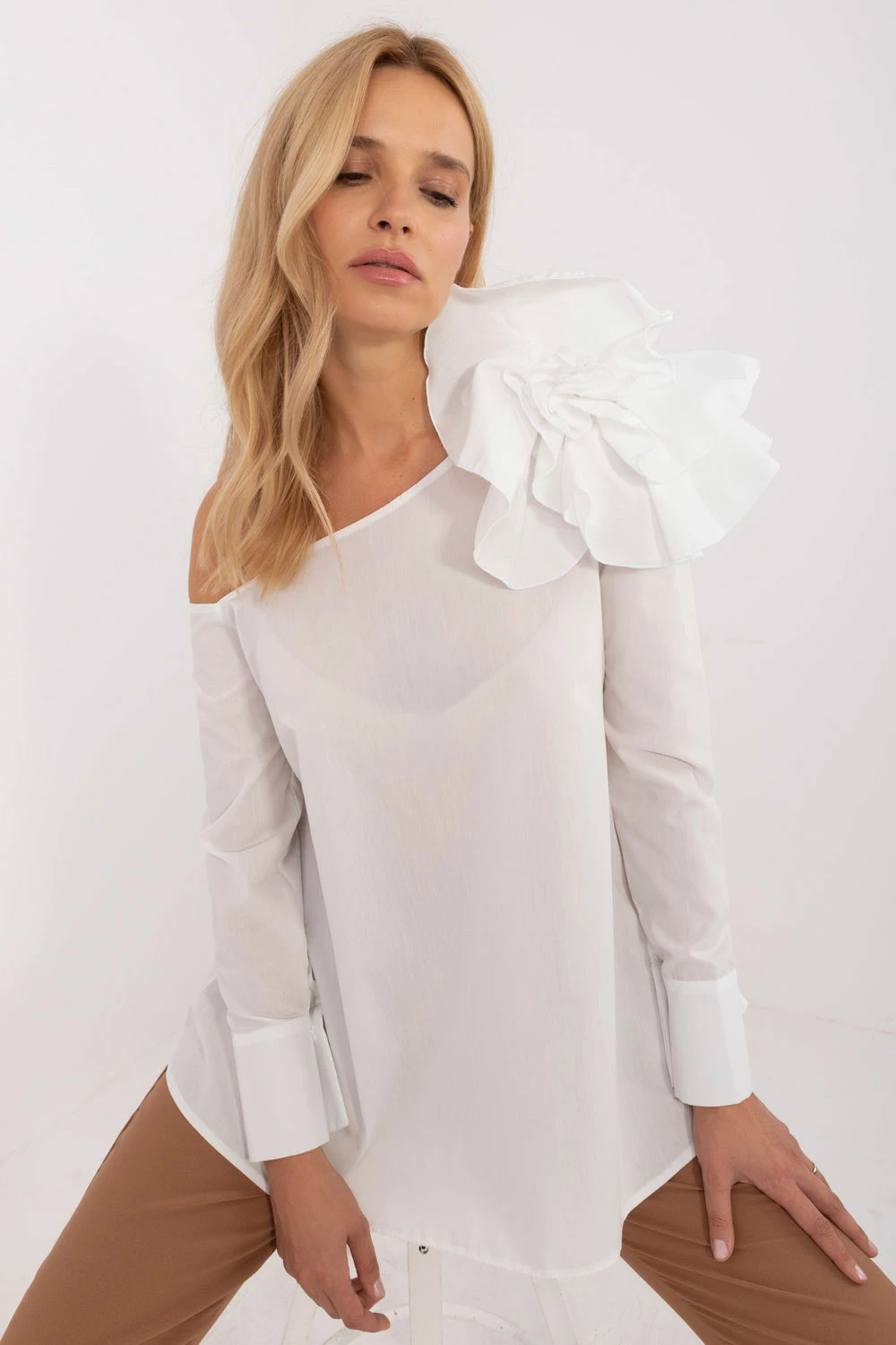 Elegantna bluza Lakerta model 200310, bela
