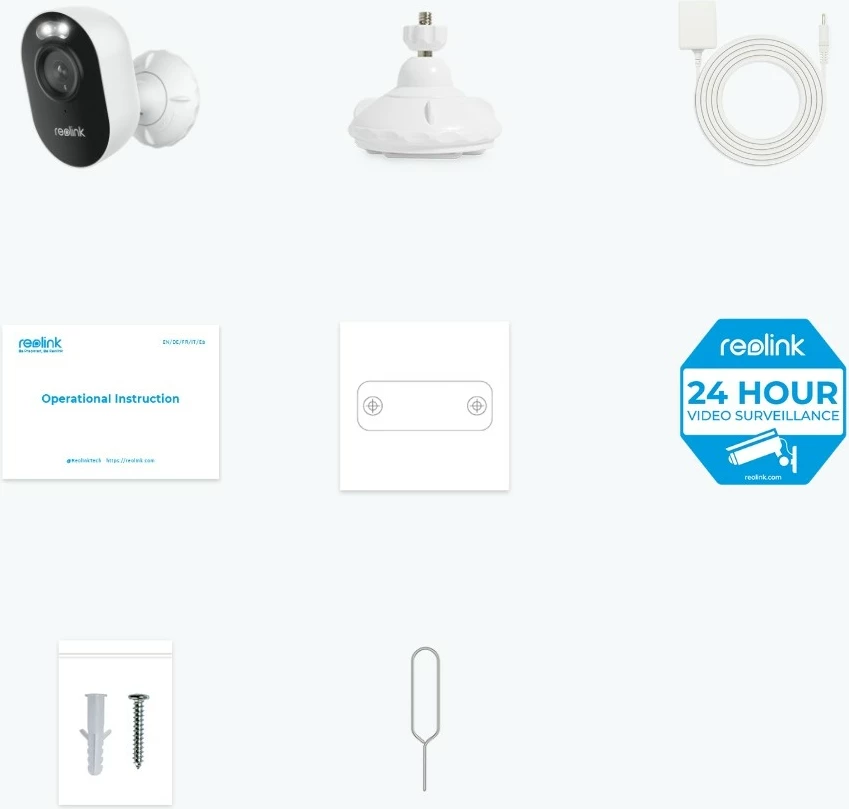 Varnostna kamera Reolink Lumus Series E430, 4MP, Wi‑Fi 2.4/5 GHz, barvni nočni vid, IP65