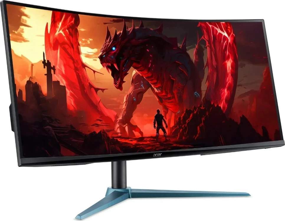 Ukivljen monitor 34 inč, 3440 x 1440, LED, FreeSync Premium Pro, črn — Acer ED340CUJ0BMIIPX