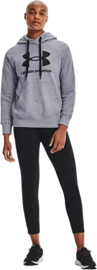 Pulover s kapuco za ženske Under Armour, siv