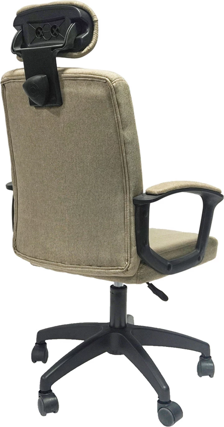 Pisarniški stol NIMBLE FH1199.13 iz tkanine v barvi kaki - črn najlonski okvir in podstavek 51x61x130H cm