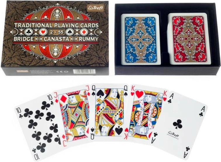 Komplet igralnih kart Muduko 2x55, dekorativna škatla